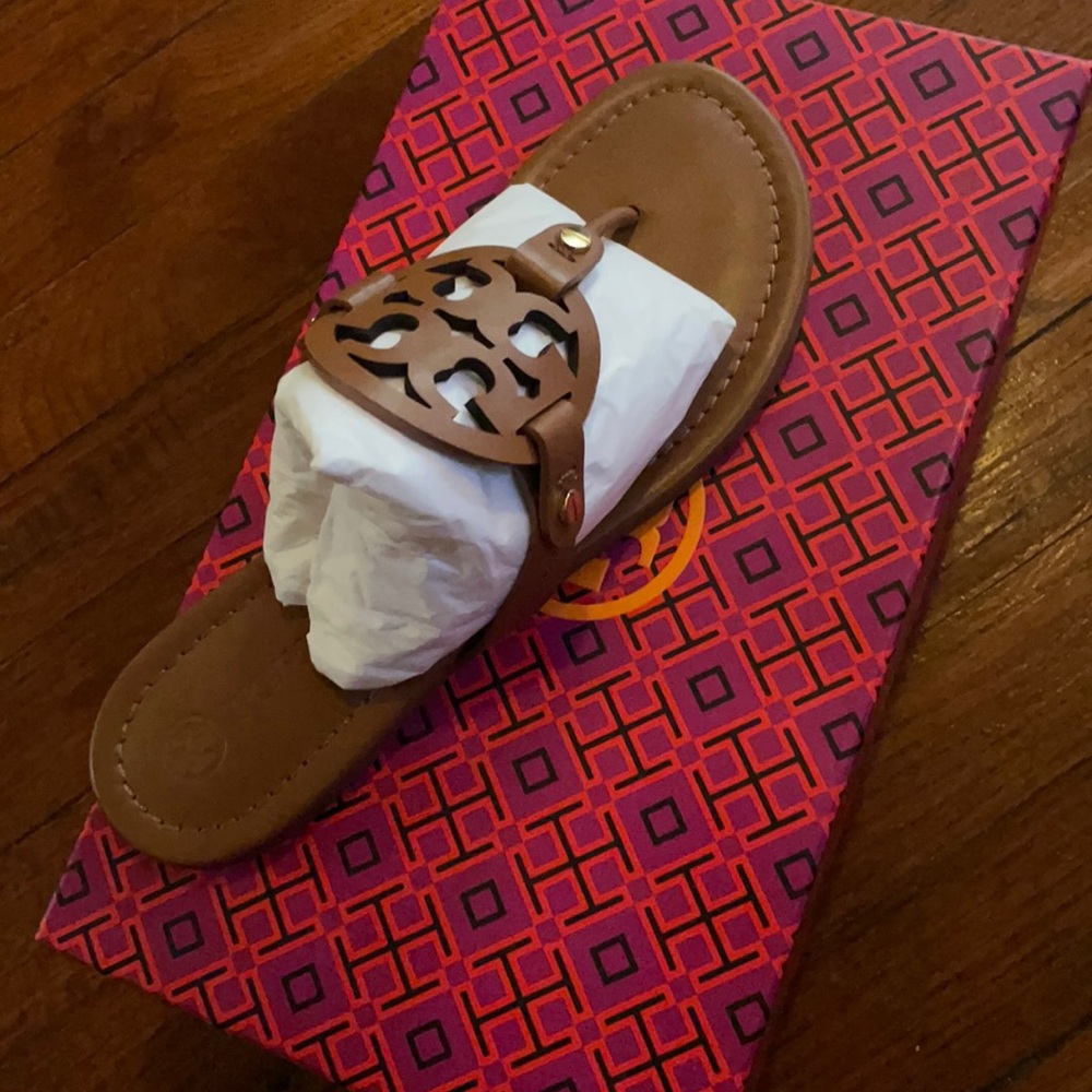 BRAND NEW Tory Burch Miller Calf Leather Sandals